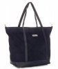 Kožené kabelka shopper bag Vittoria Gotti tmavě modrá V2939